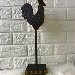Rebar and Wood Painted Rooster